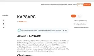 Preview of the Kapsarc Case Study