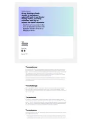 Preview of the Great Southern Bank Case Study