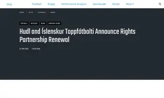 Preview of the Íslenskur Toppfótbolti Case Study