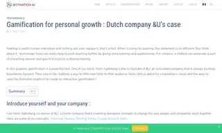 Preview of the &U Case Study