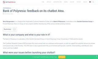 Preview of the Bank of Polynesia Case Study