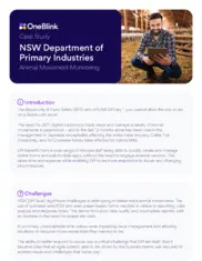 Preview of the NSW Department of Primary Industries Case Study