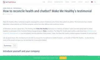 Preview of the Make Me Healthy Case Study