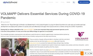 Preview of the VOLMAPP Case Study