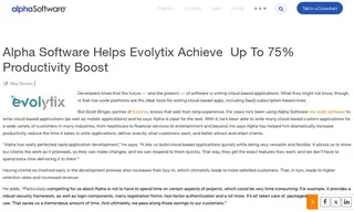 Preview of the Evolytix Case Study