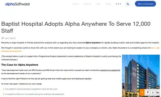 Preview of the Baptist Hospital Case Study