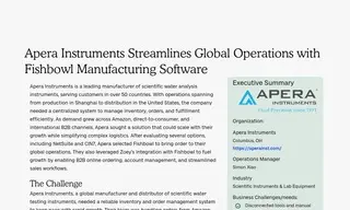 Preview of the Apera Instruments Case Study