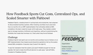 Preview of the Feedback Sports Case Study