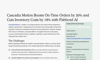 Preview of the Cascadia Motion Case Study