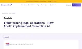 Preview of the Apollo Case Study