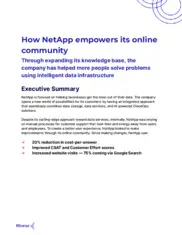 Preview of the NetApp Case Study