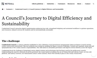 Preview of the Cumberland Council Case Study