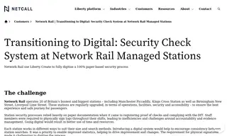 Preview of the Network Rail Case Study