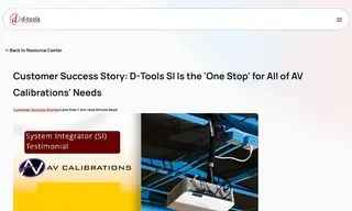 Preview of the AV Calibrations Case Study