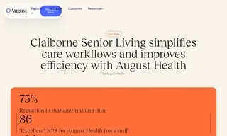 Preview of the Claiborne Senior Living Case Study