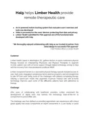 Preview of the Limber Health Case Study