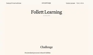 Preview of the Follett Content Solutions Case Study