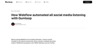 Preview of the Webflow Case Study