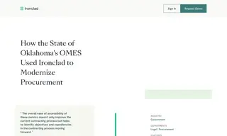 Preview of the Office of Management and Enterprise Services Case Study