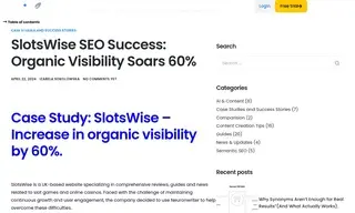 Preview of the SlotsWise Case Study