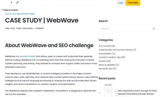 Preview of the WebWave Case Study