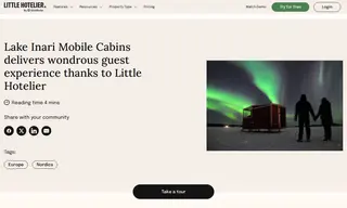 Preview of the Lake Inari Mobile Cabins Case Study