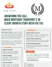 Preview of the Mack Mortuary Transport Case Study