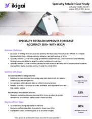Preview of the Specialty Retailer Case Study