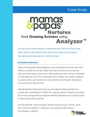 Preview of the Mamas & Papas Case Study