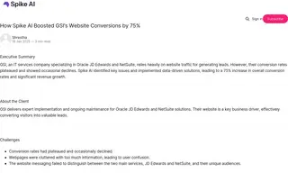 Preview of the GSI Case Study