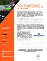 Preview of the Northern Savings Credit Union Case Study
