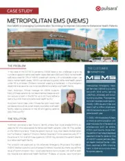 Preview of the Metropolitan Emergency Medical Services Case Study