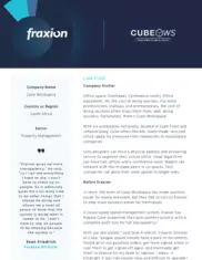 Preview of the Cube Workspace Case Study
