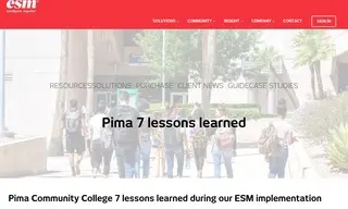 Preview of the Pima Community College Case Study