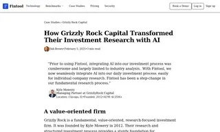 Preview of the GrizzlyRock Capital Case Study