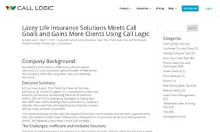 Preview of the Lacey Life Insurance Solutions Case Study
