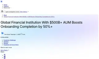 Preview of the Global Financial Institution Case Study