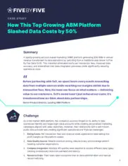 Preview of the Leading ABM Platform Case Study