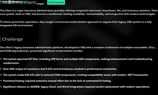 Preview of the Major Insurance Administration Provider Case Study