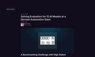 Preview of the Major German Car Manufacturer Case Study