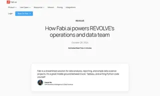 Preview of the REVOLVE Case Study