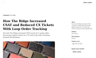 Preview of the The Ridge Case Study