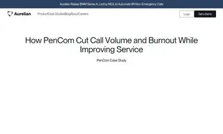 Preview of the PenCom 911 Case Study