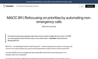 Preview of the MACC 911 Case Study