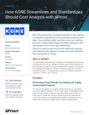 Preview of the KONE Corp Case Study