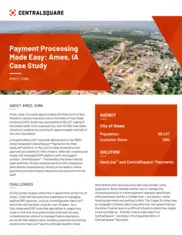 Preview of the City of Ames, Iowa Case Study