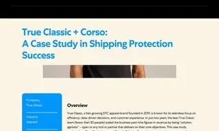 Preview of the True Classic Case Study