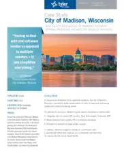 Preview of the City of Madison Case Study