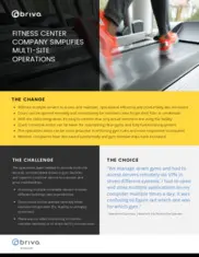 Preview of the Large Fitness Company Case Study