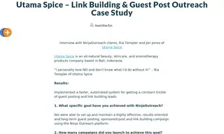Preview of the Utama Spice Case Study